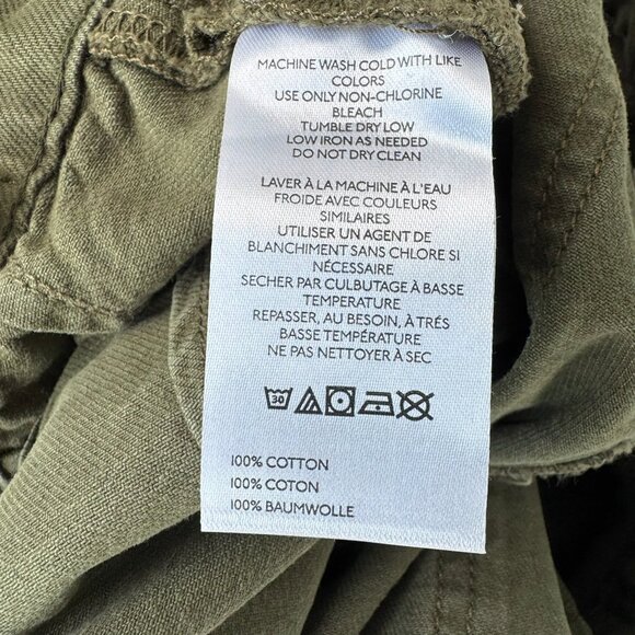 Free People Palmer Cuffed Wide Leg Jeans Mid Rise Washed Green 25 - Picture 8 of 11